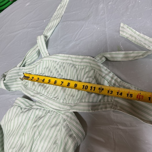 SHEIN Mint Striped Wide Leg Jumpsuit - Picture 11 of 11